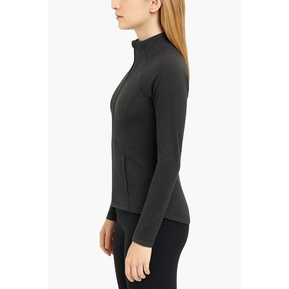 Yogalicious Lux Women’s Full-Zip Jacket Size M – Charcoal Gray, Stretch Athlet - Picture 2 of 10